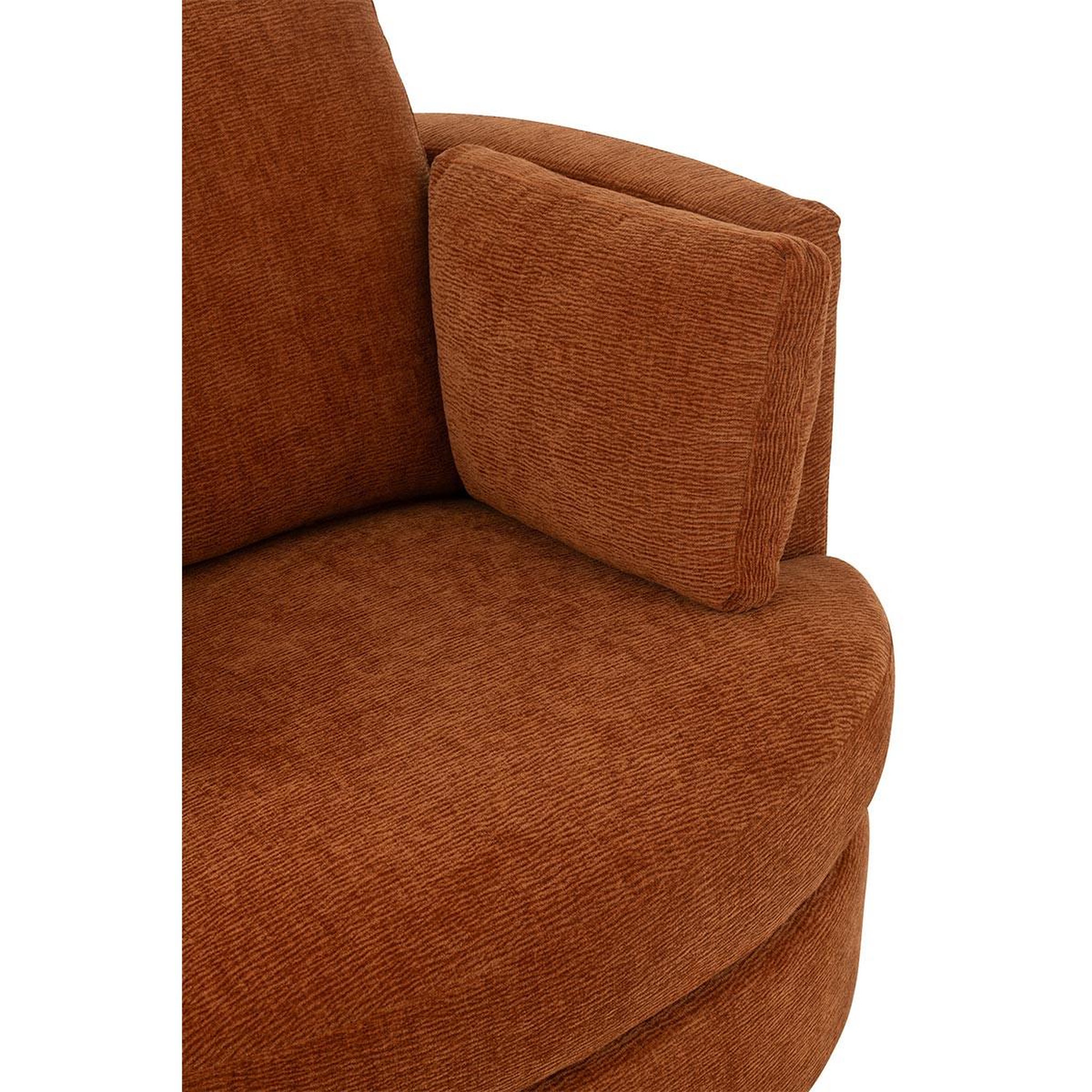 Voir la diapositive 6 : J-LINE Fauteuil pivotant  swiv  109cm orange