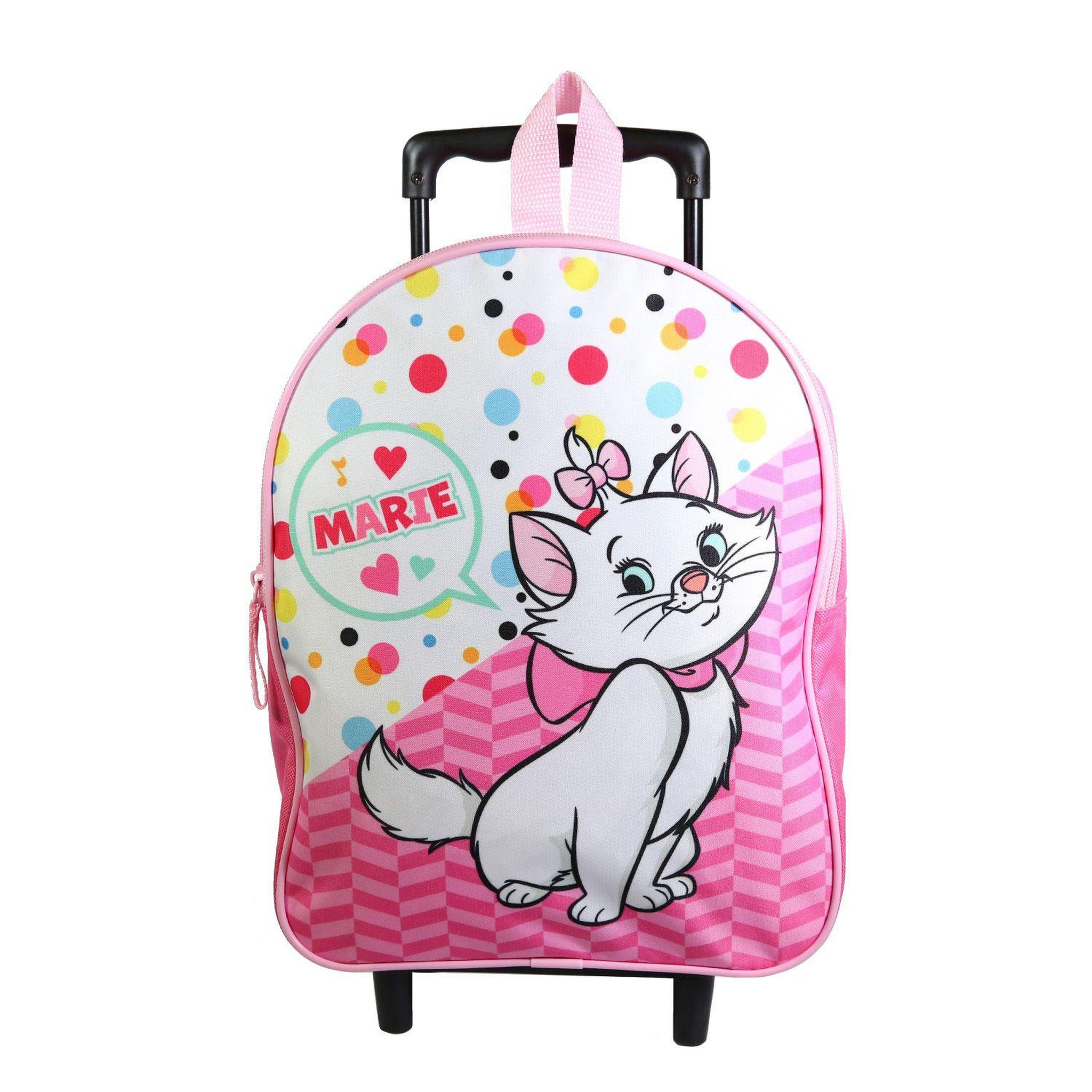 Voir la diapositive 1 : Bagtrotter BAGTROTTER Sac à dos à roulettes 31 cm maternelle Marie Rose