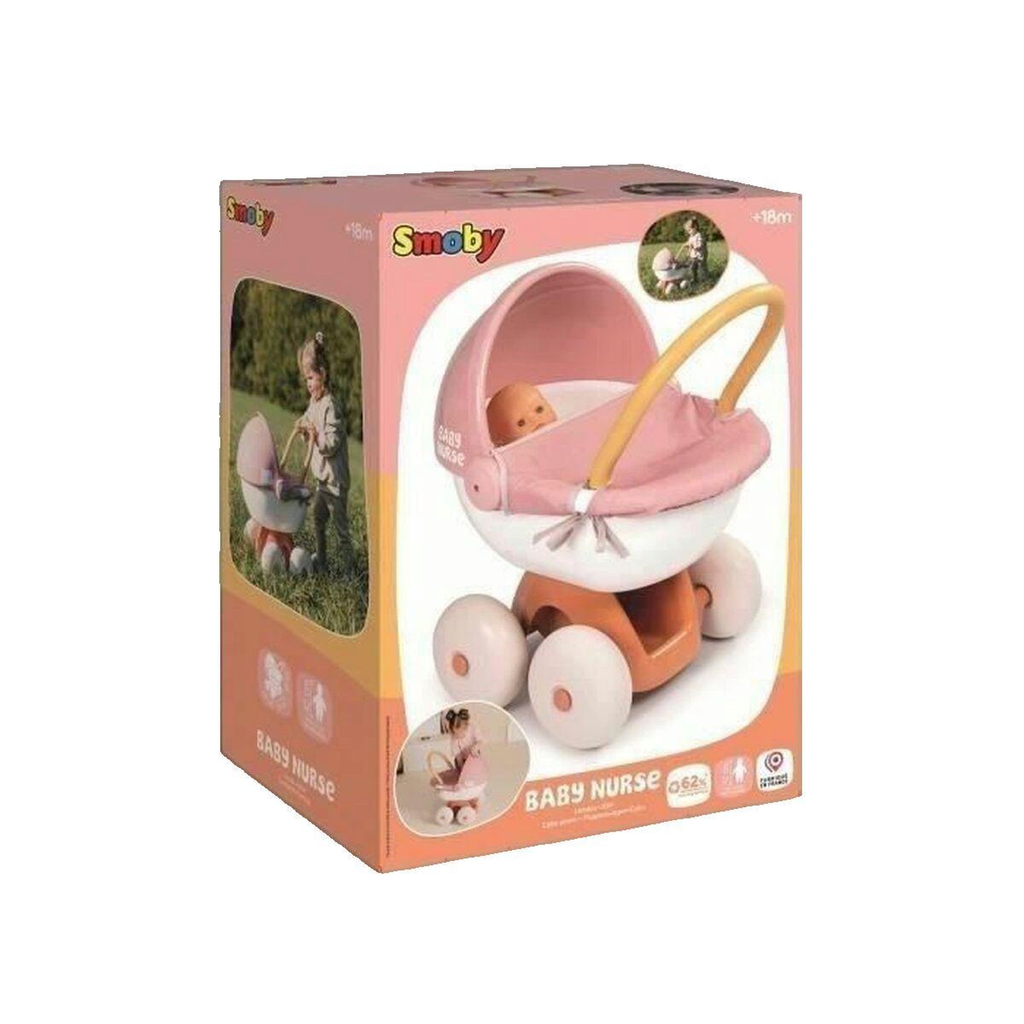 Voir la diapositive 2 : SMOBY Landau pour poupées Smoby multicolore