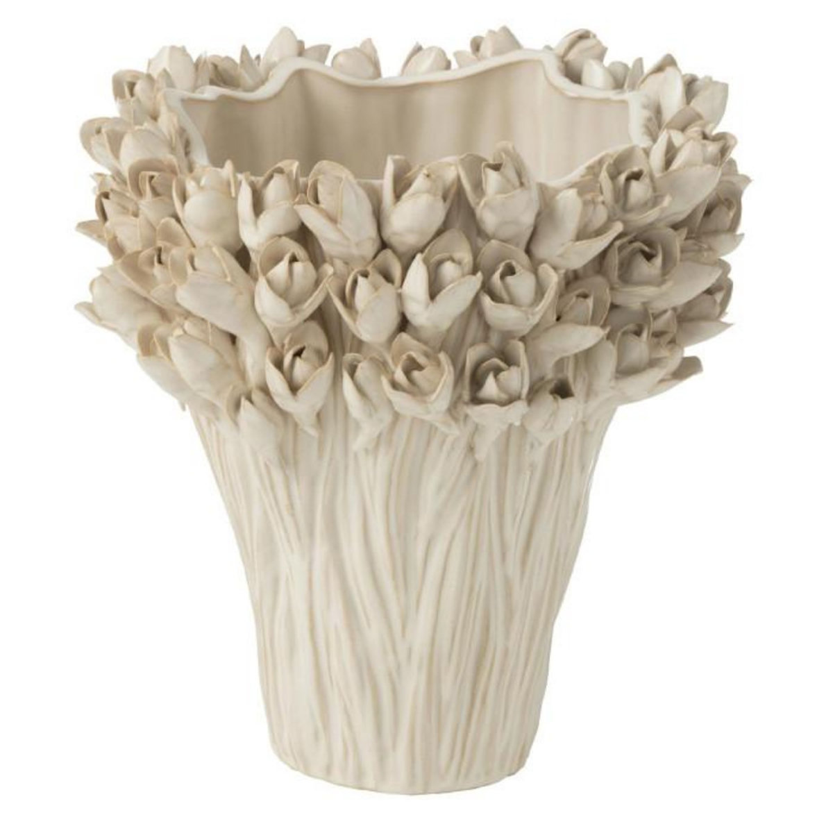 Paris Prix Vase Déco en Grès  Ambrosia  29cm Blanc