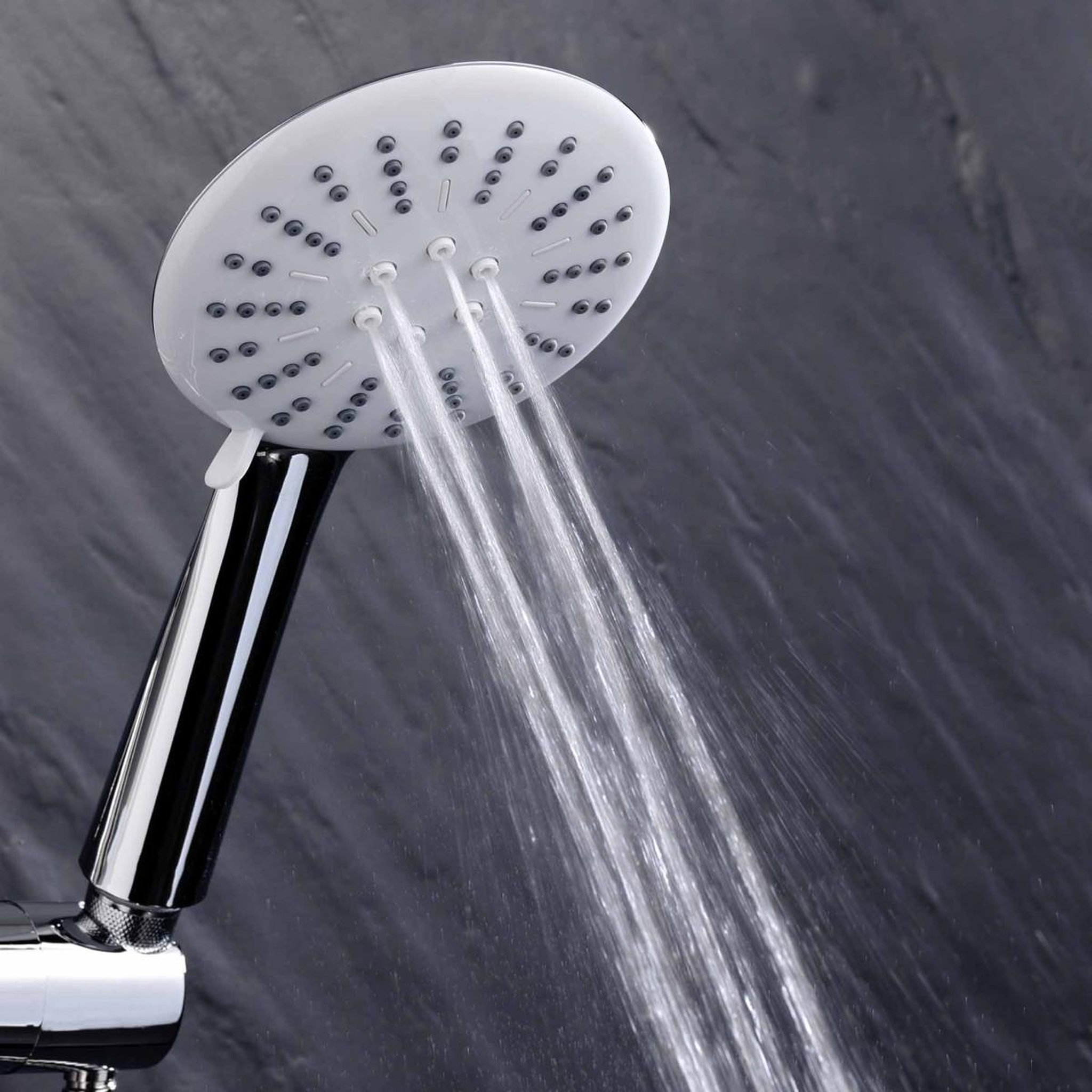 Voir la diapositive 6 : Douceur d'Intérieur Pommeau de douche 3 fonctions  hydro  24cm chrome