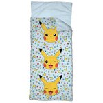 Pokemon Pokémon - Sac de Couchage Enfant Pikachu - Lit d'Appoint 165x70 cm