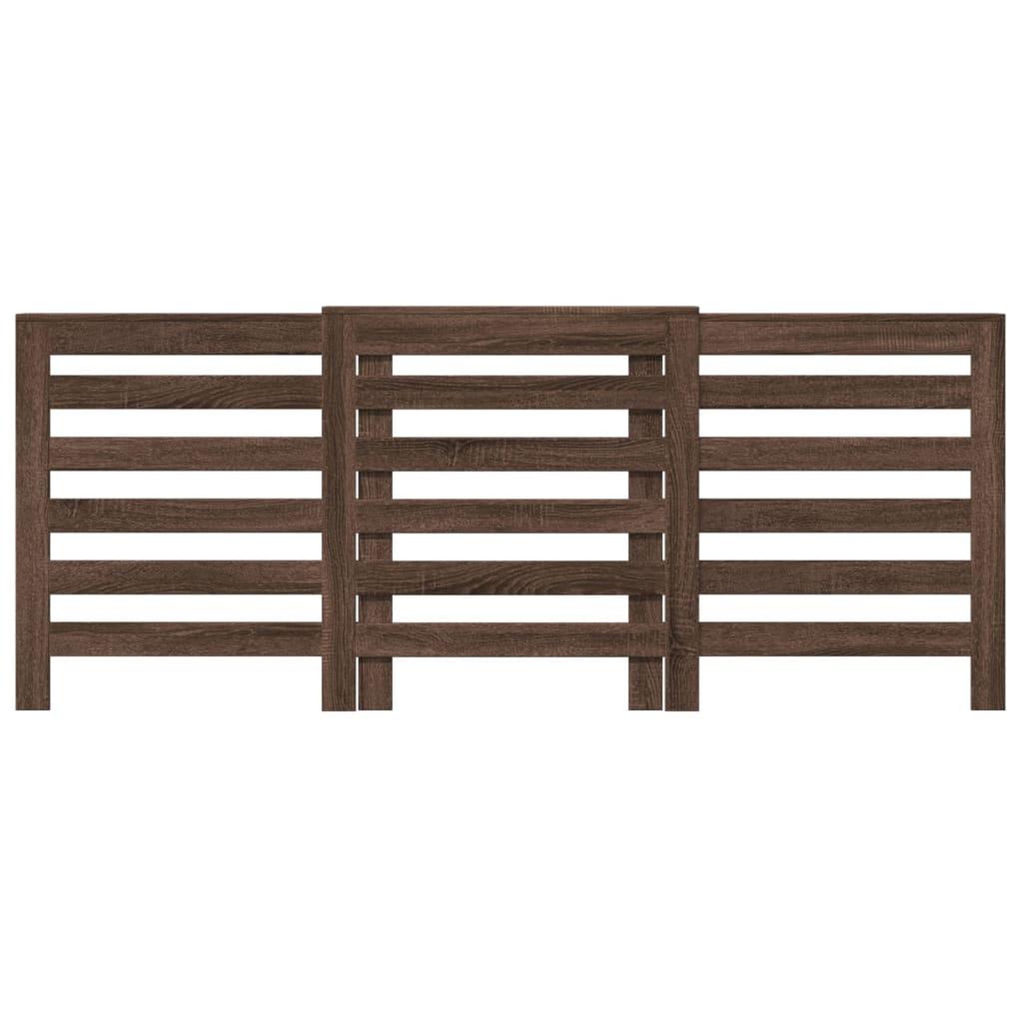 Voir la diapositive 3 : VIDAXL Cache-radiateur chene marron 205x21,5x83,5 cm bois d'ingenierie