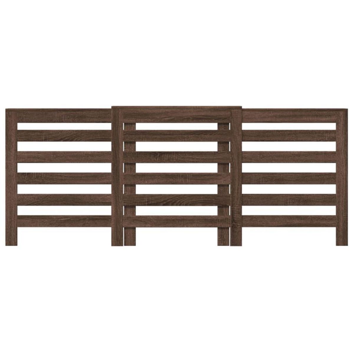VIDAXL Cache-radiateur chene marron 205x21,5x83,5 cm bois d'ingenierie