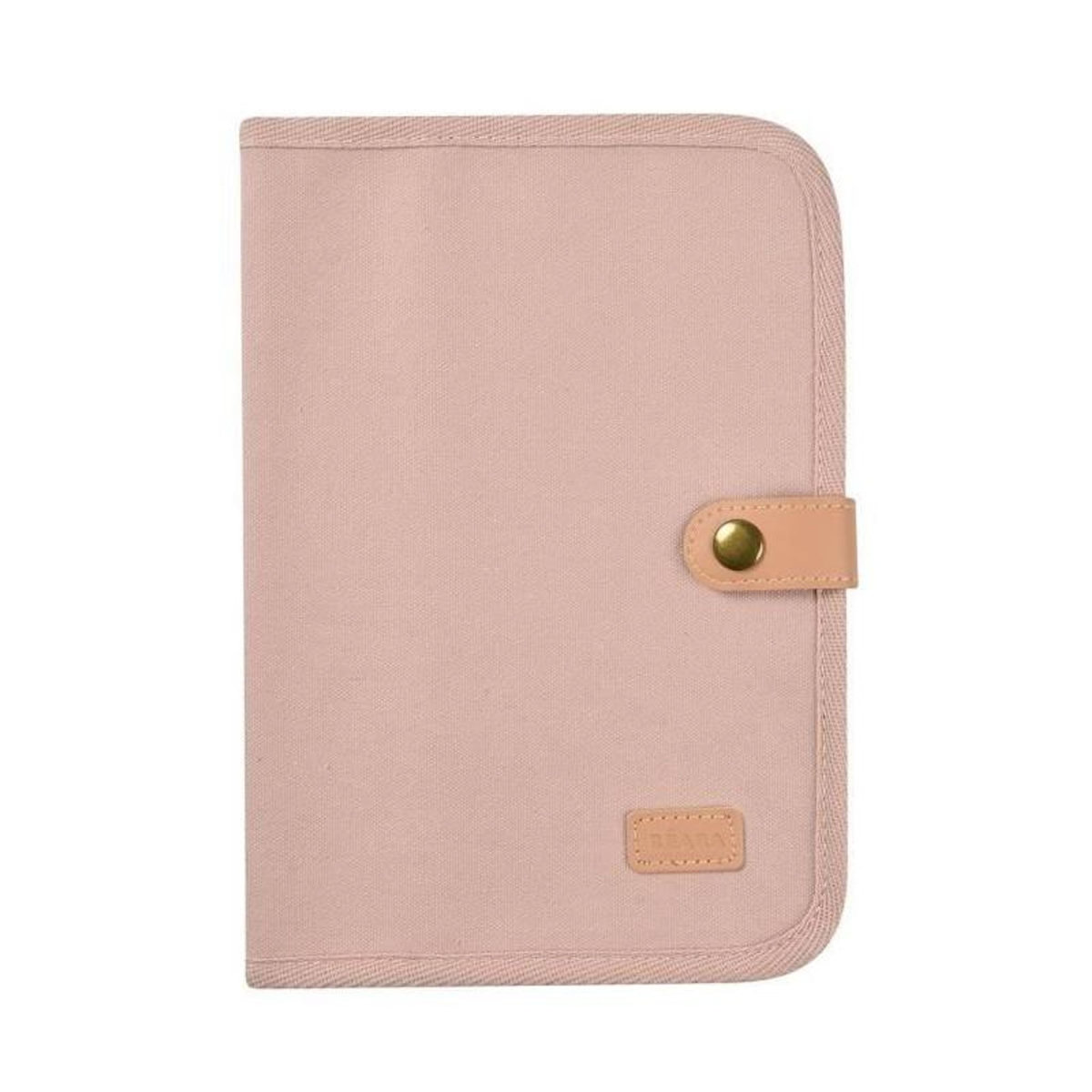 BEABA BEABA, Protege carnet de santé canvas rose poudré