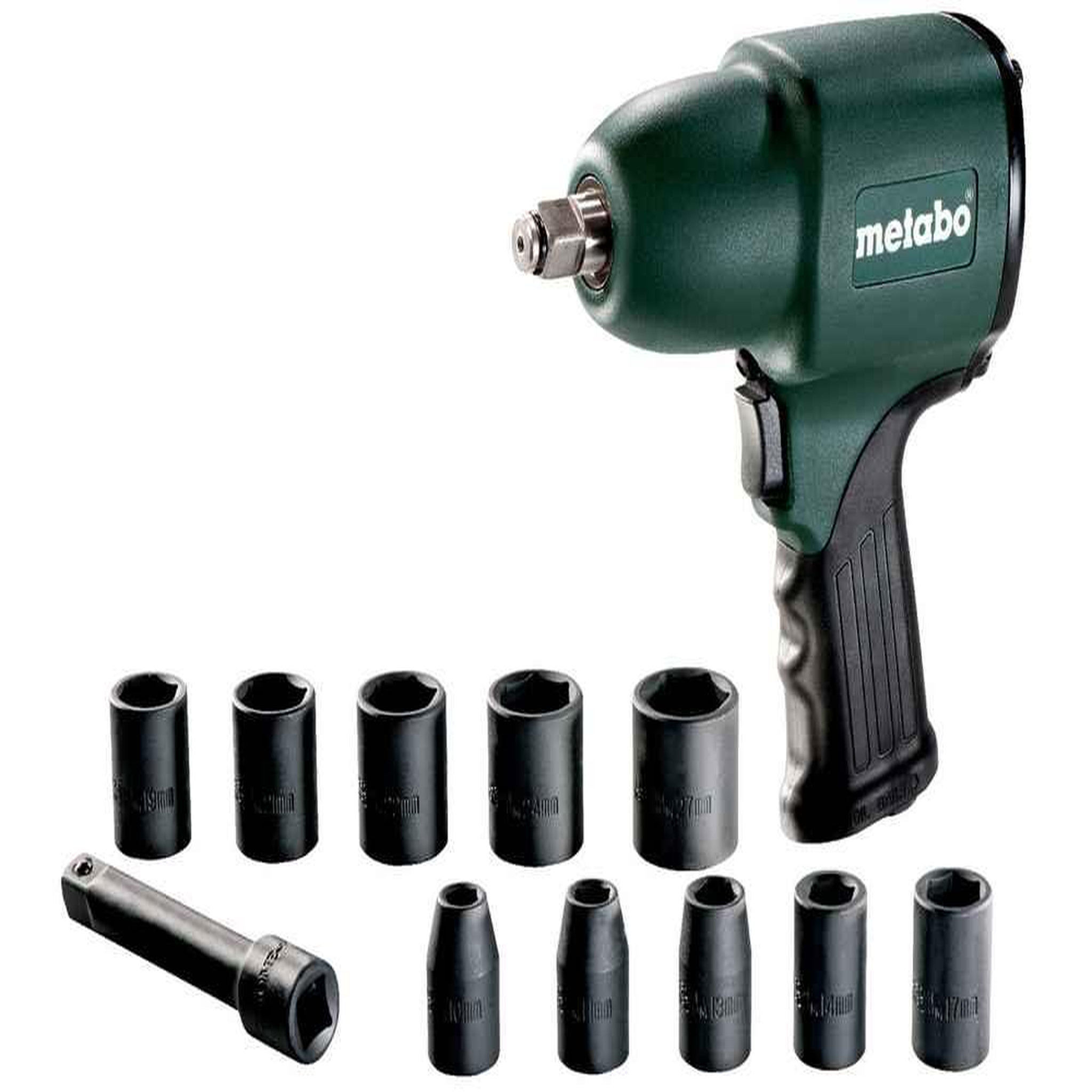 METABO SAS Visseuse à choc à air comprimé DSSW 360 set 1/2  - Desserrage max. 630 Nm - Rotation max. 410 Nm
