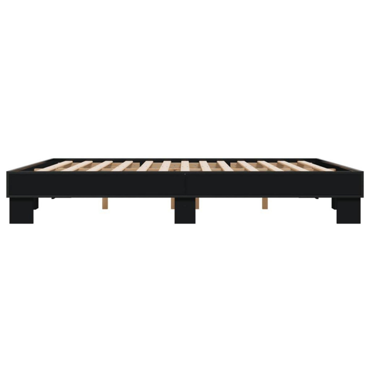 VIDAXL Cadre de lit sans matelas noir 200x200 cm