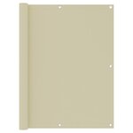 VIDAXL Ecran de balcon Creme 120x300 cm Tissu Oxford