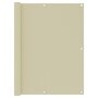 Voir la diapositive 1 : VIDAXL Ecran de balcon Creme 120x300 cm Tissu Oxford