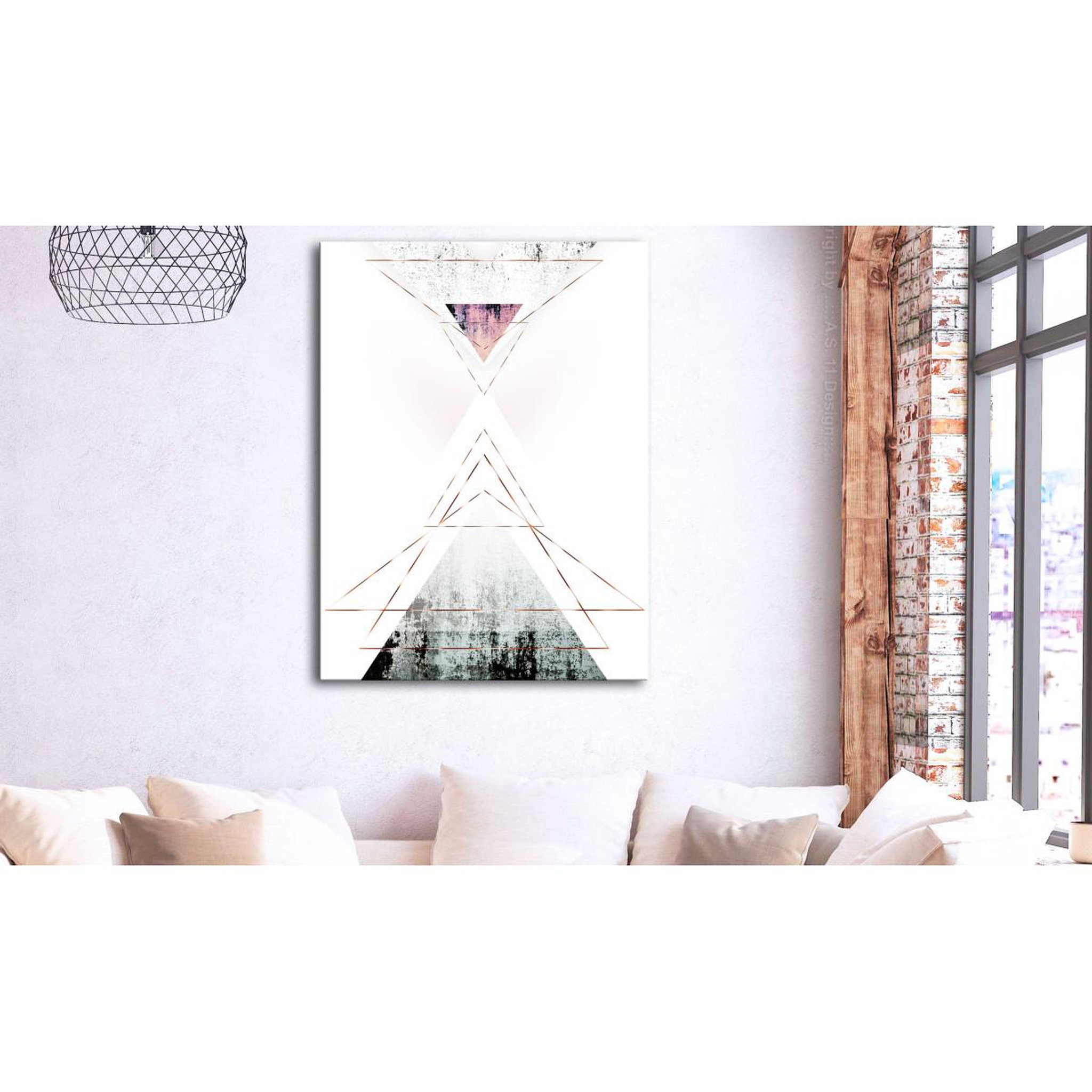 Voir la diapositive 2 : Paris Prix Tableau imprimé  geometric abstraction  60x90cm
