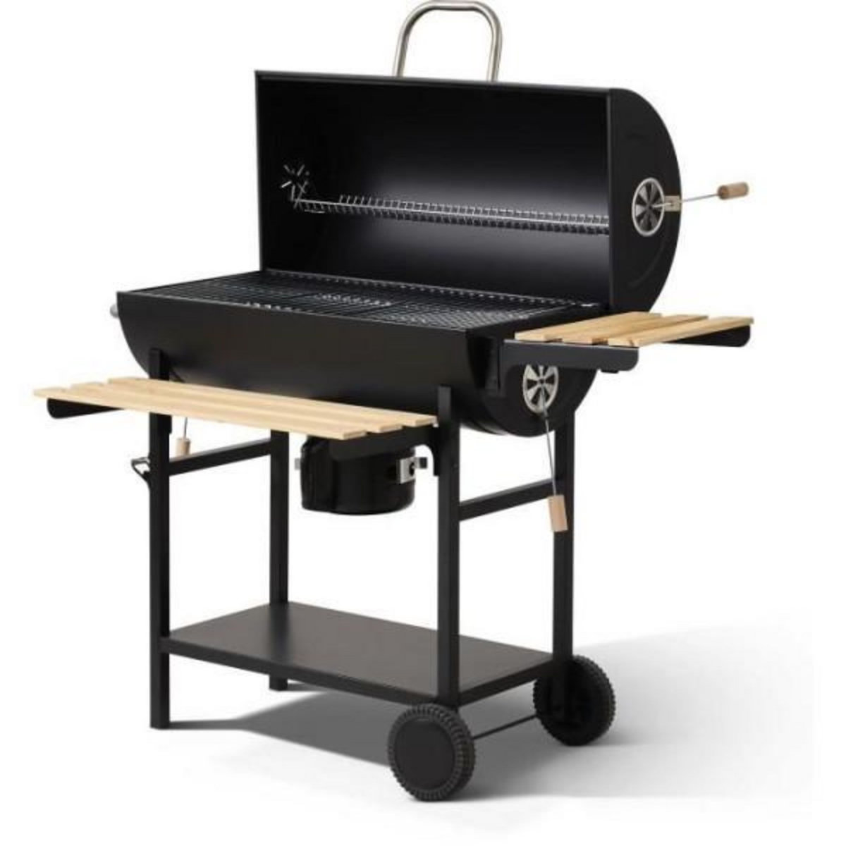 AAAAA Barbecue a charbon - COOKING BOX - MIKE EVOLUTION - 142 X 57 X 112 cm - Noir