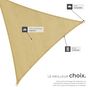 Voir la diapositive 5 : tectake Voile d'ombrage triangulaire triangulaire avec une protection UV 50+ beige 3 x 3 x 3 m
