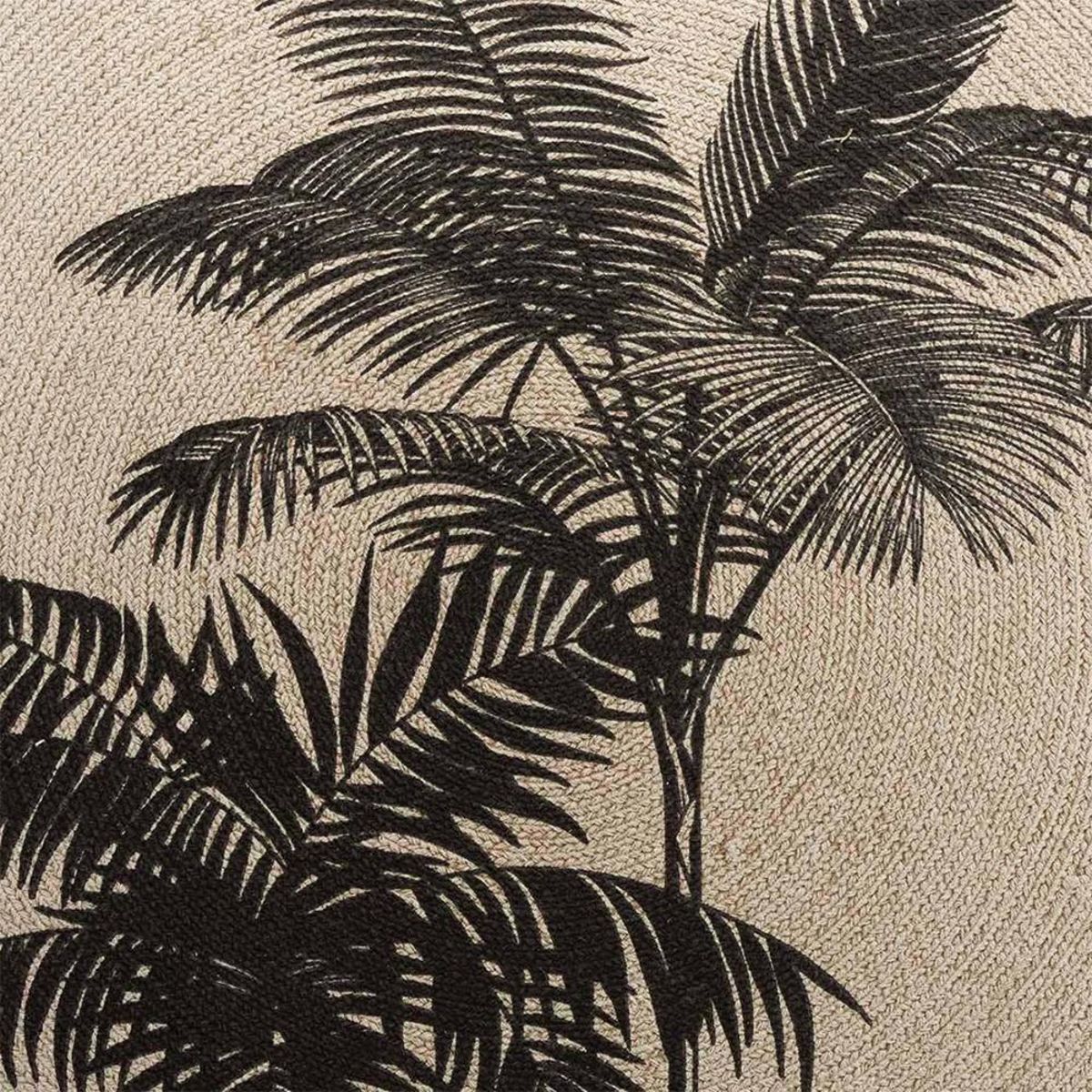 Douceur d'Intérieur Tapis rond 120 cm Tropic nature coton