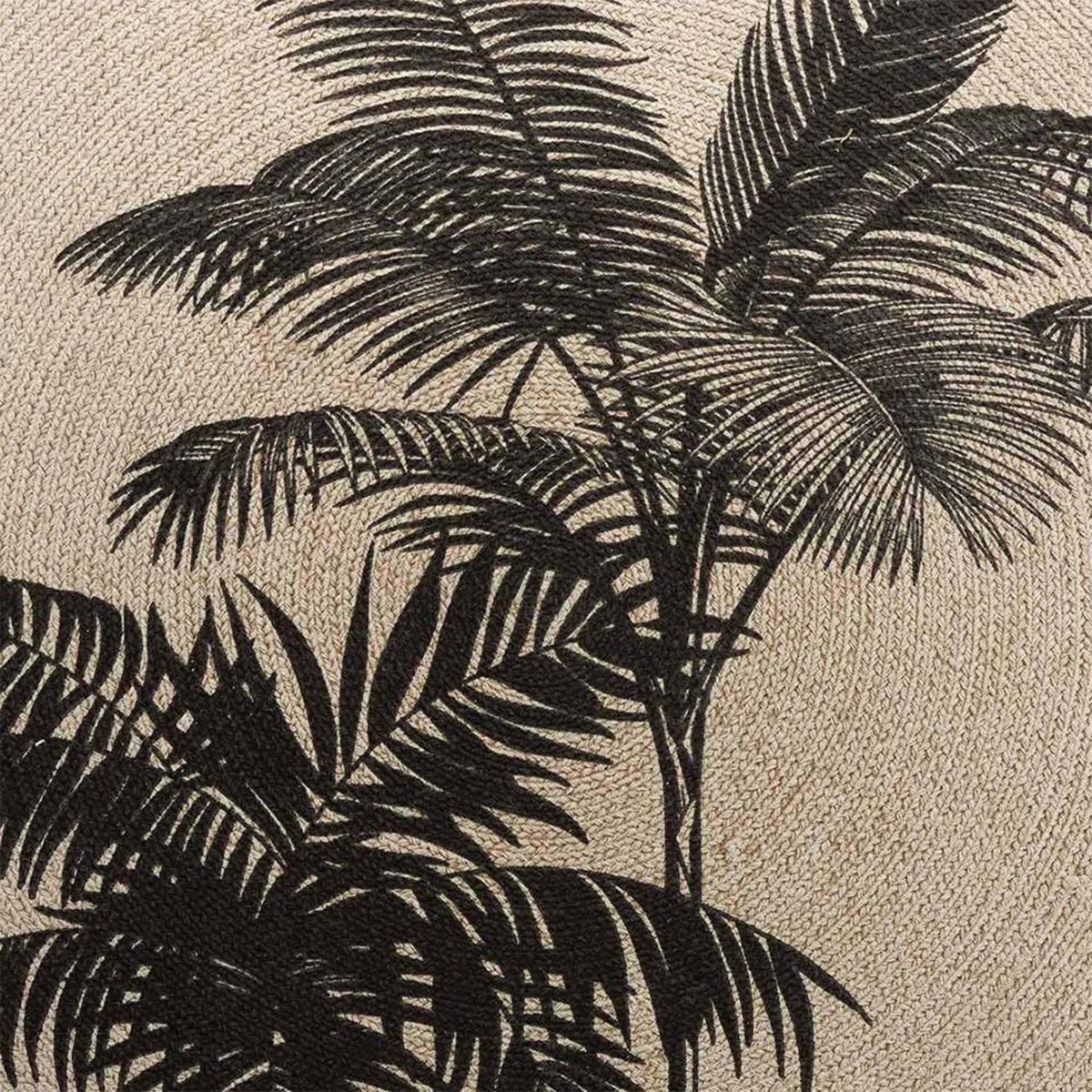 Douceur d'Intérieur Tapis rond 120 cm Tropic nature coton