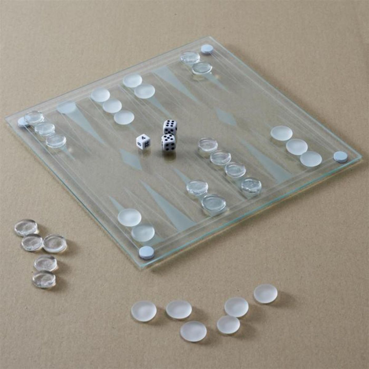 Paris Prix Jeu de Société  Backgammon  25cm Transparent