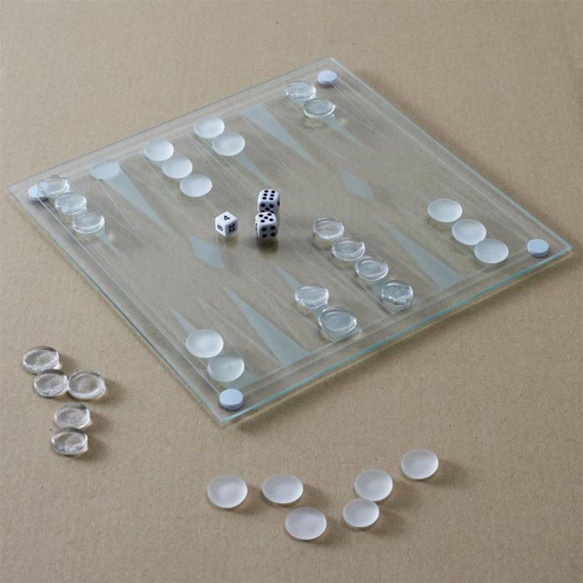 Paris Prix Jeu de Société  Backgammon  25cm Transparent