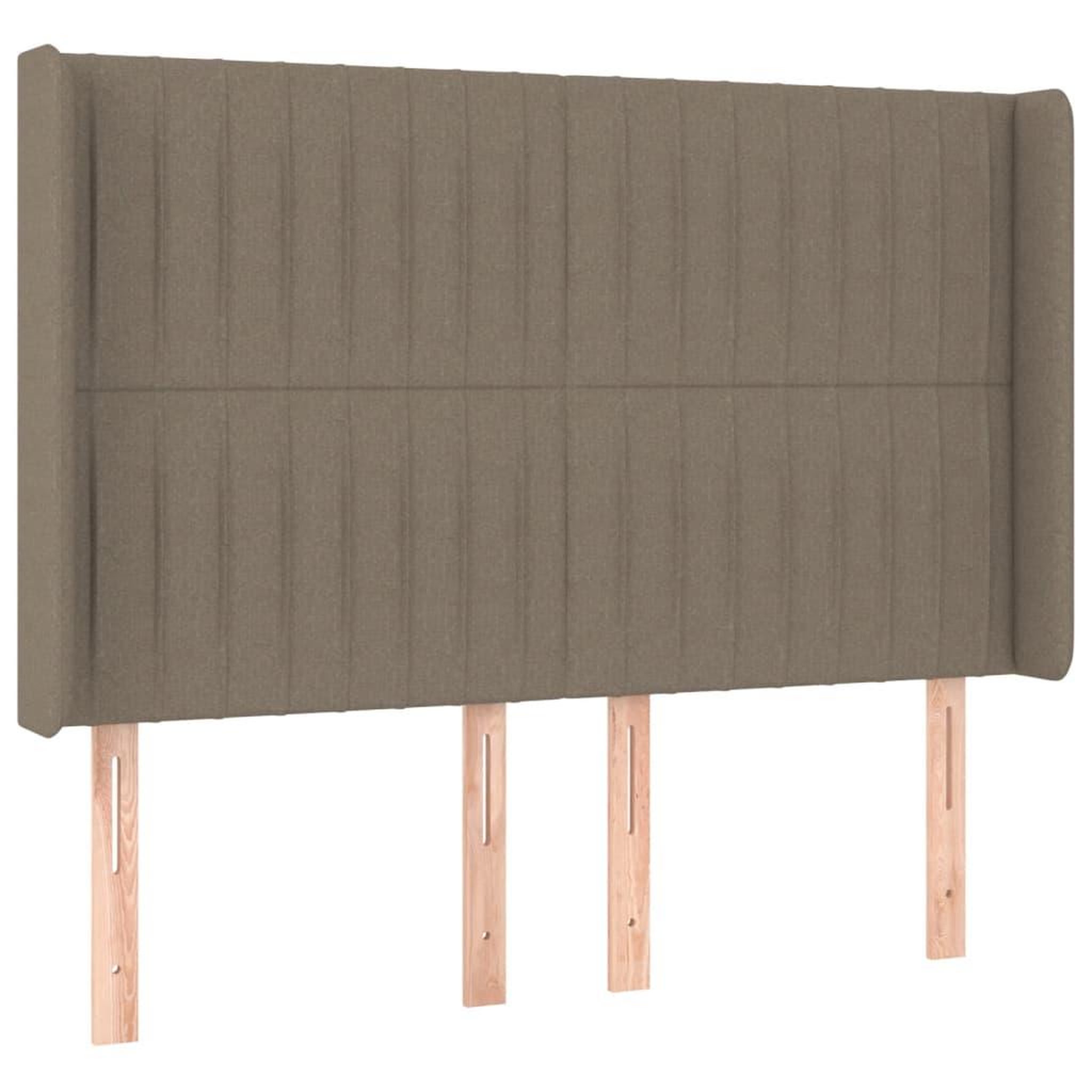 Voir la diapositive 3 : VIDAXL Tete de lit a LED Taupe 147x16x118/128 cm Tissu