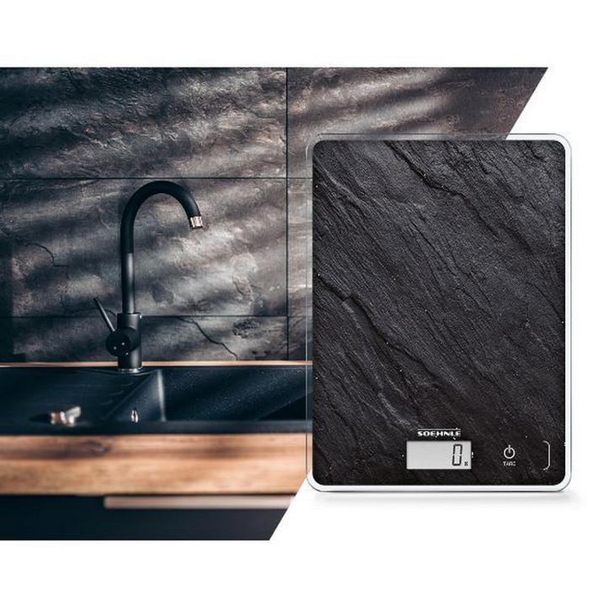 Voir la diapositive 3 : Soehnle Balance de cuisine électronique 5kg-1g noir - 0861515