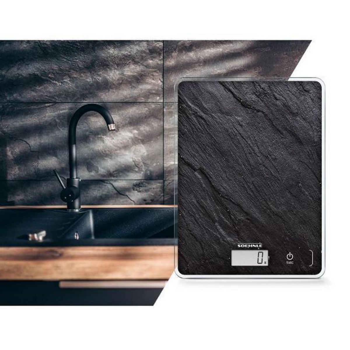 Soehnle Balance de cuisine électronique 5kg-1g noir - 0861515