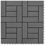 Voir la diapositive 1 : VIDAXL Carreaux de terrasse 22 pcs 30 x 30 cm 2 m^2 WPC Gris