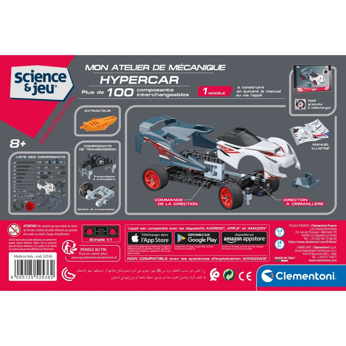 CLEMENTONI Voiture de course - Hypercar