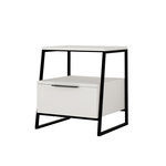 Habitat et Jardin Table de chevet en bois  Pal  - 45 x 41 x 50 cm - Blanc