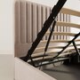 Voir la diapositive 6 : BEST MOBILIER Alice - lit coffre - 160x200 cm - en velours