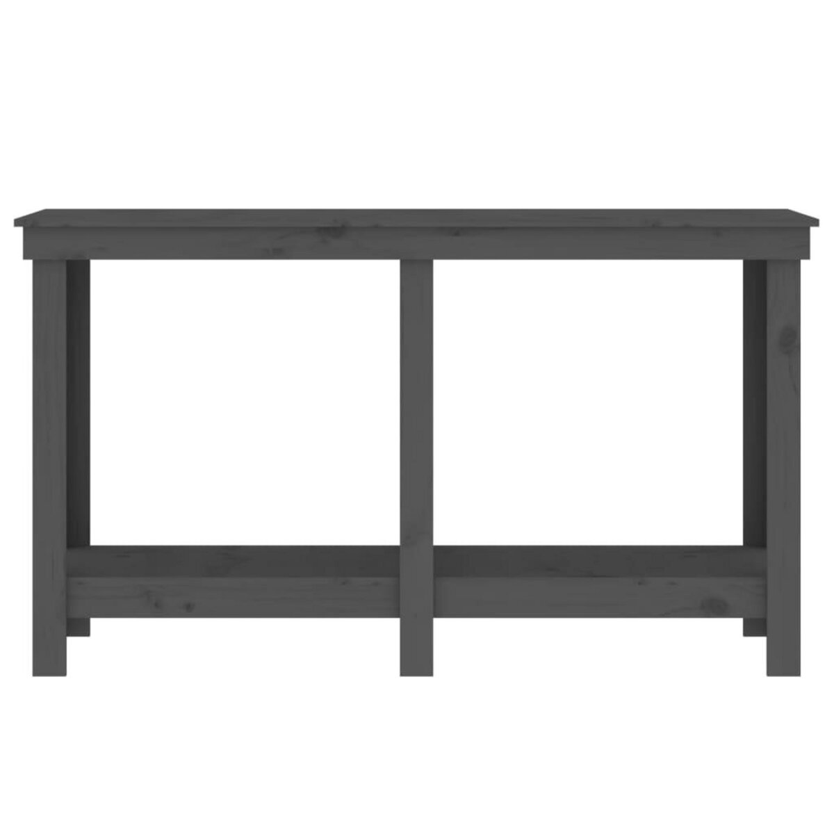 VIDAXL Banc de travail Gris 140x50x80 cm Bois de pin massif