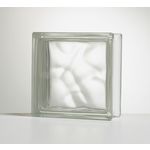 CENTRALE BRICO Brique de verre, transparent ondulé brillant