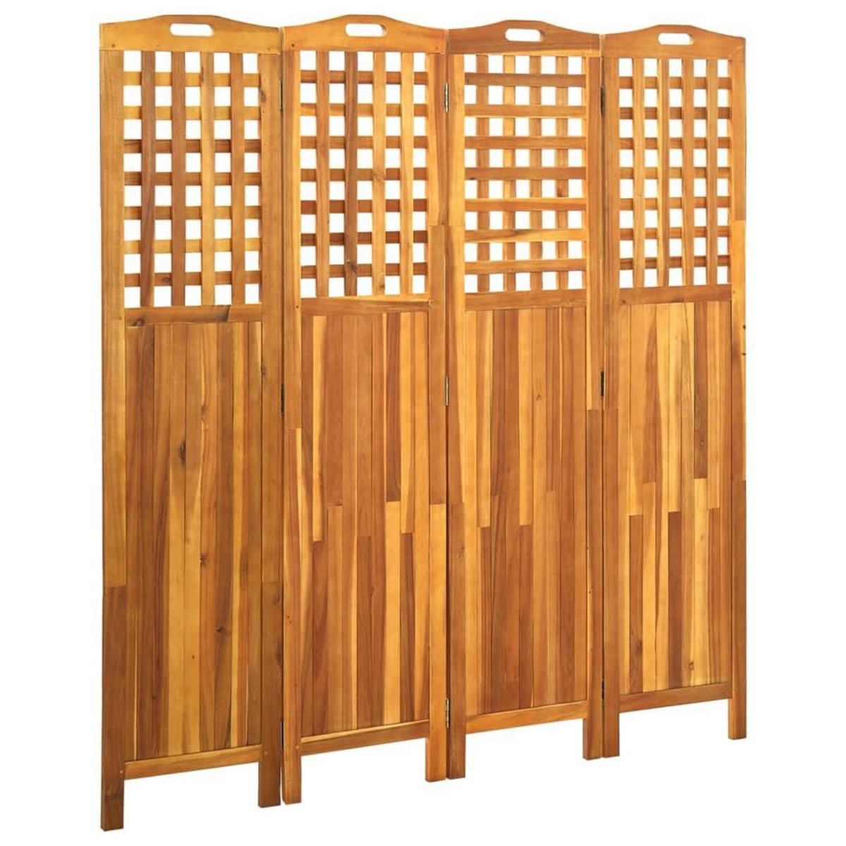 VIDAXL Cloison de separation 4 panneaux 161x2x170 cm Bois d'acacia
