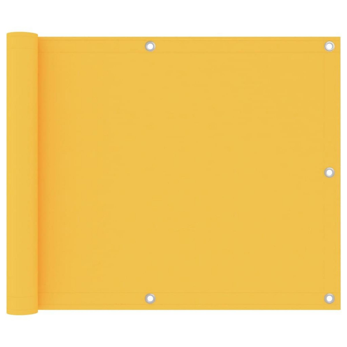 VIDAXL Ecran de balcon Jaune 75x400 cm Tissu Oxford