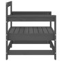 Voir la diapositive 5 : VIDAXL Chaises de jardin lot de 2 gris bois massif de pin