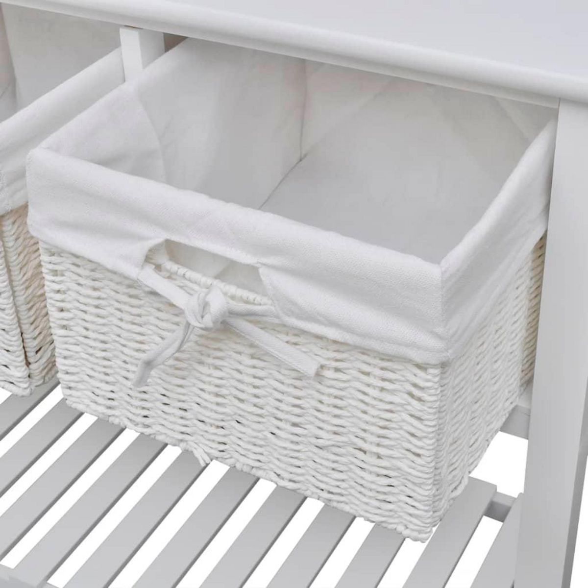 VIDAXL Buffet de rangement Blanc