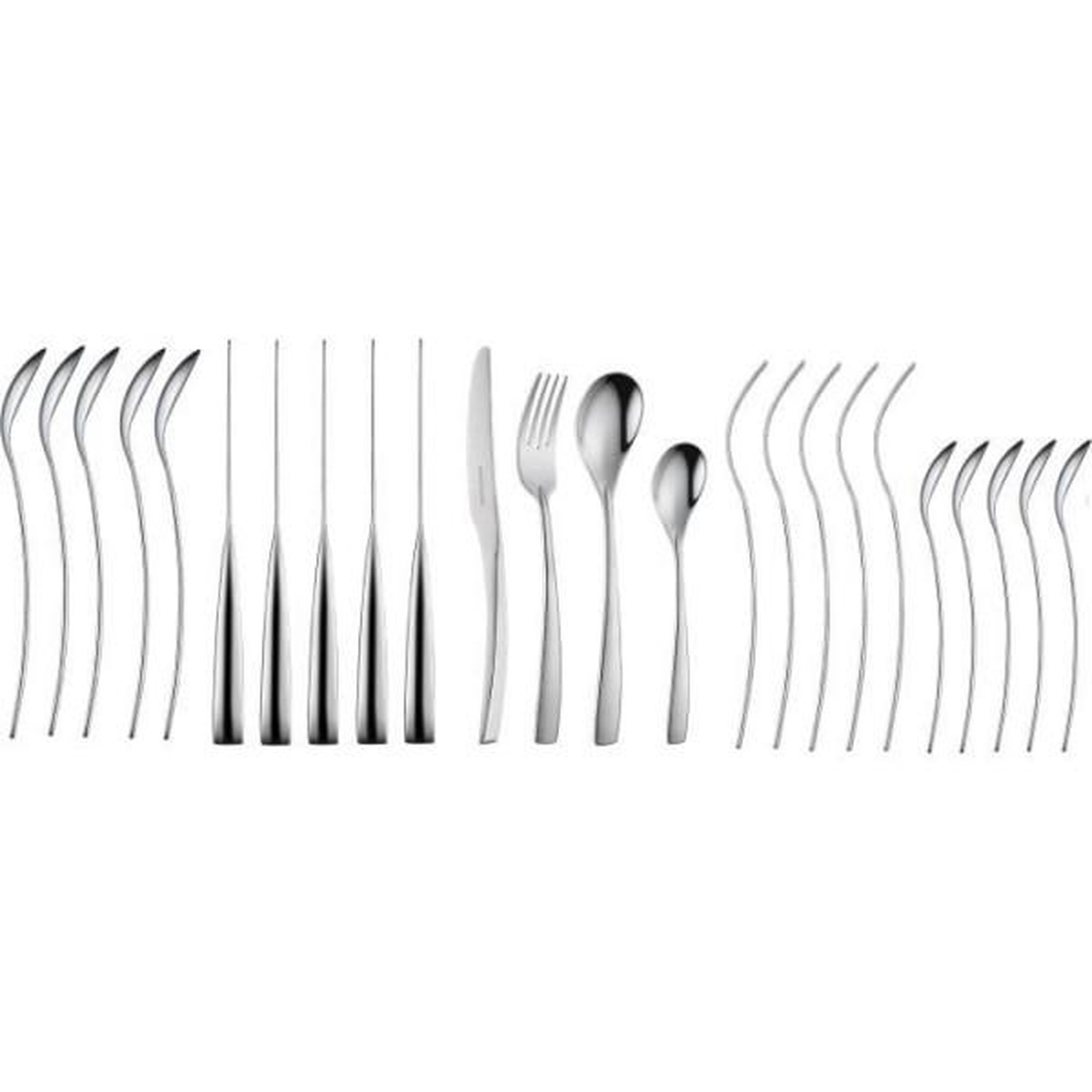 Voir la diapositive 4 : Arthur Martin Ménageres - arthur martin - am3630 - 24 pieces - acier inoxydable - finition satinée