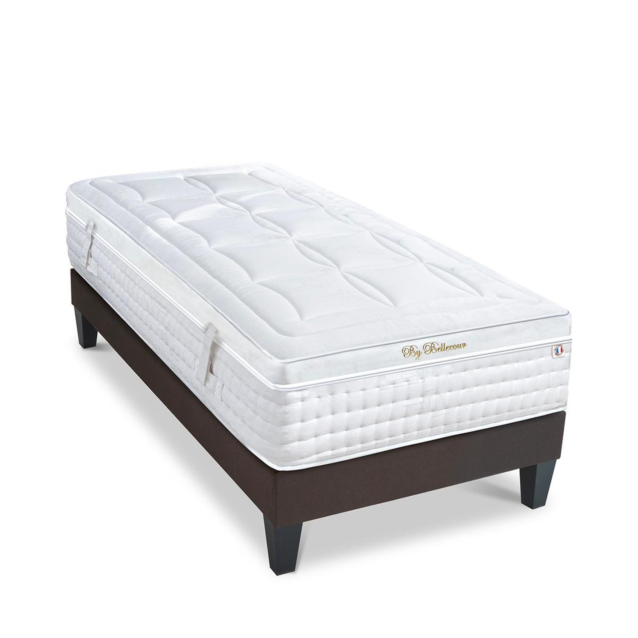 Voir la diapositive 4 : BELLECOUR Bellecour literie | ensemble empereur | matelas mémoire de forme + sommier bois