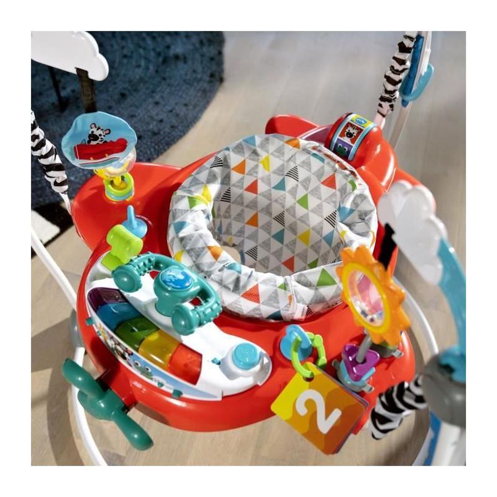 Voir la diapositive 5 : BABY EINSTEIN Sauteur avec jeux interactifs - BABY EINSTEIN - Ocean Explorers Airplane Adventure 2 en 1 - Avec lumieres - 6 mois et plus