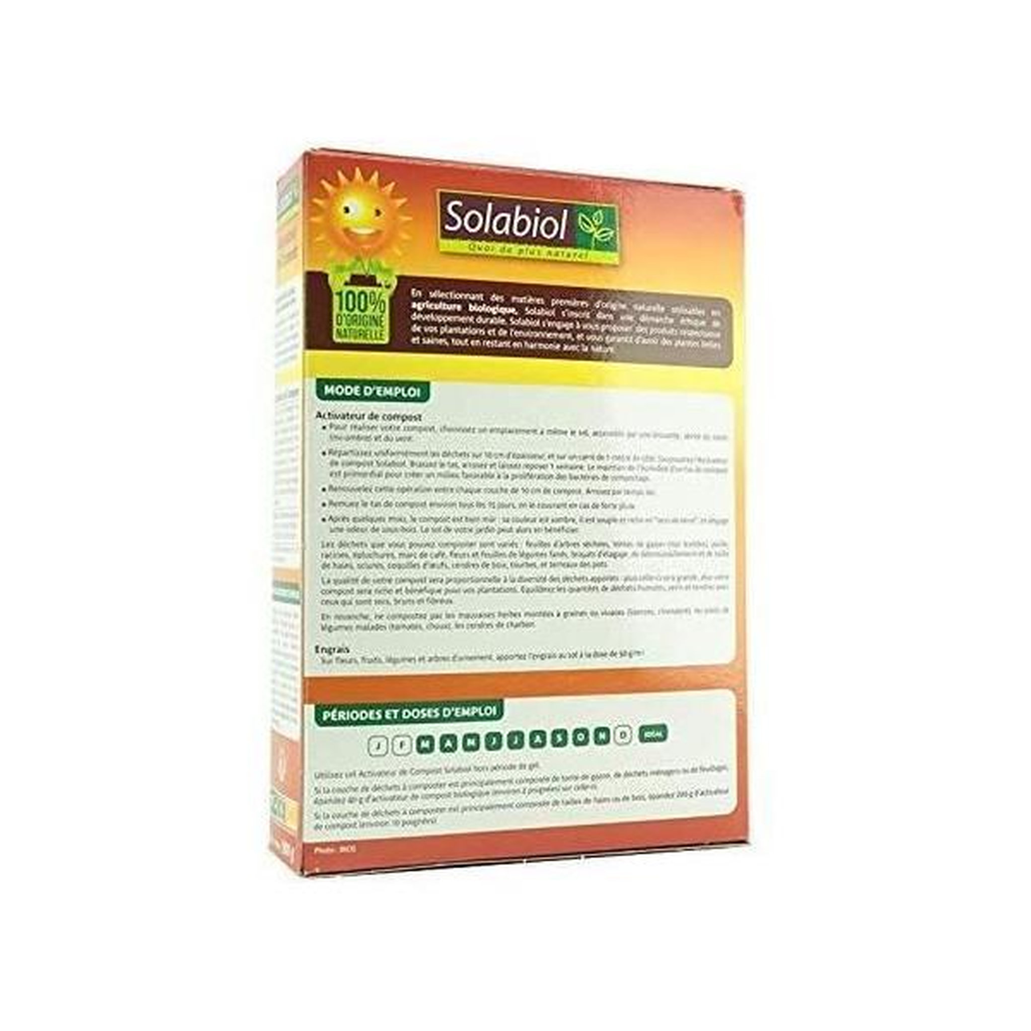 Voir la diapositive 2 : SOLABIOL SOLABIOL SOACTI900 Activateur de Compost - 900 G