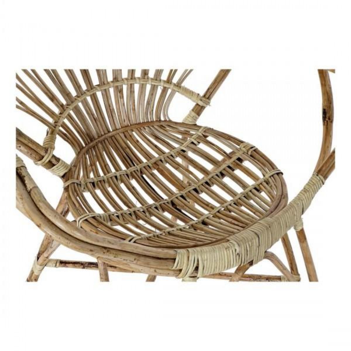 MARKET24 Chaise de Salle à Manger DKD Home Decor 8424001825158 Multicouleur Naturel Rotin 77 x 58 x 85 cm