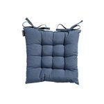 MADISON Galette de chaise de jardin Toscane Panama Safier Blue 46 x 46 cm