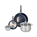 ELO Ensemble de 2 Poêles de cuisson 20 et 32 cm et 2 faitouts 12 et 24 cm Elo Prima Brillant