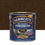 CENTRALE BRICO Peinture fer extérieur Direct sur rouille HAMMERITE châtaigne martelé 2.5 l