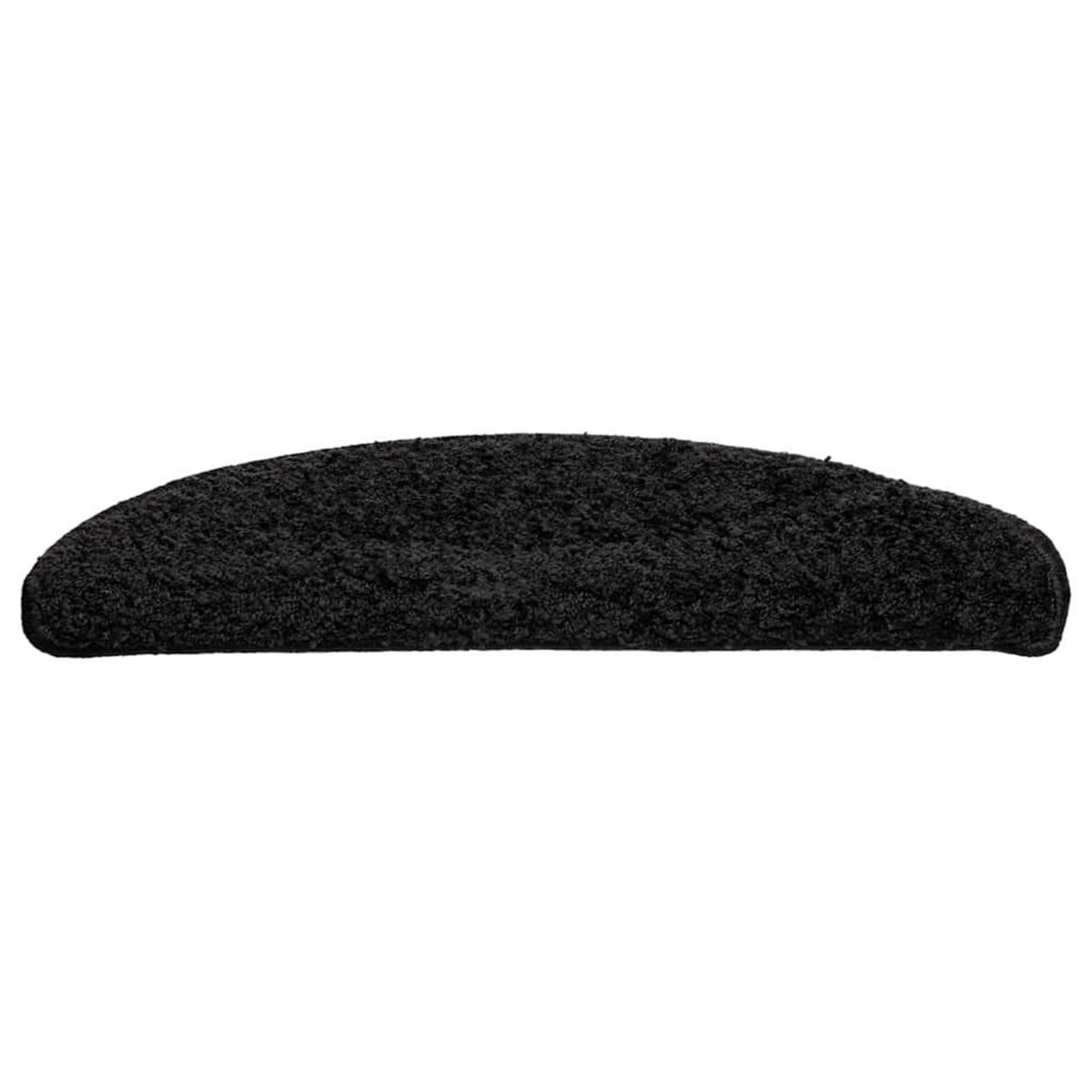 VIDAXL Tapis d'escalier 30 pcs noir 56x17x3 cm