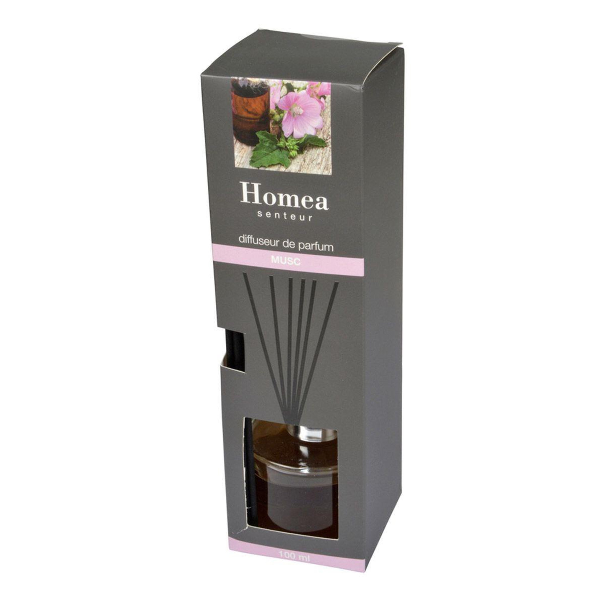 Voir la diapositive 2 : HOMEA Diffuseur de parfum  rond  100ml musc