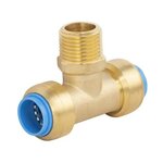 CENTRALE BRICO Raccord te egal male 15 x 21 mm diam. 14 mm laiton