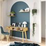 Voir la diapositive 5 : Rendez vous déco Bureau 1 tiroir et 3 niches en bois clair - Moka