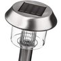 Voir la diapositive 3 : Lumisky 8 balises solaires à planter ALESIA Gris Acier inoxydable H39CM
