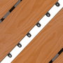Voir la diapositive 4 : ID MARKET Lot de 5 dalles de terrasse WODHY clipsables bois composite effet teck 30 x 30 cm