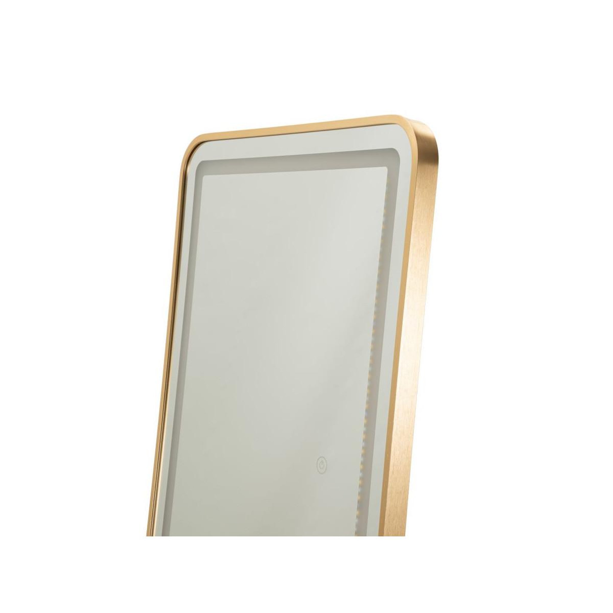 Voir la diapositive 4 : Paris Prix Miroir sur Pied LED  Simple  160cm Or