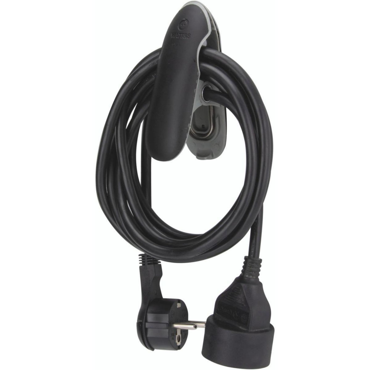WATT AND CO Rallonge design clip 5m noir