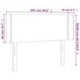Voir la diapositive 6 : VIDAXL Tete de lit avec oreilles Blanc 103x16x78/88 cm Similicuir